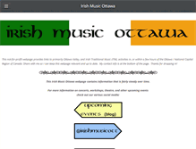 Tablet Screenshot of irishmusicottawa.ca